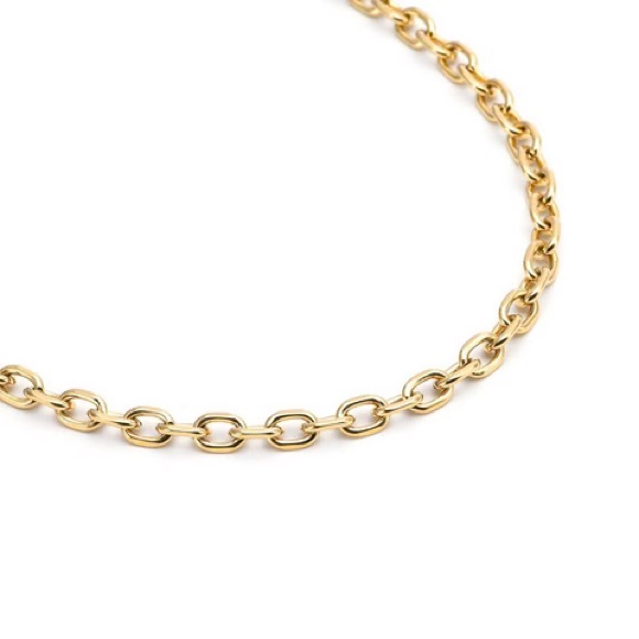 18K Gold Plated Cable Link Necklace*Cable Chain*Best Gold Linked Chain*ZX - Picture 4 of 4